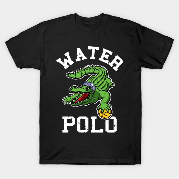 Water Polo Swimming Gator For Water Polo Swimmer T-Shirt by atomguy